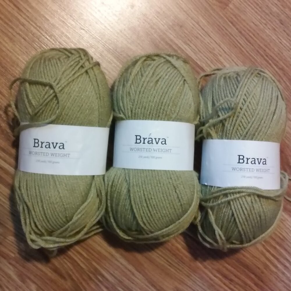 Yarn Brava 3 Skeins Color Is Fig